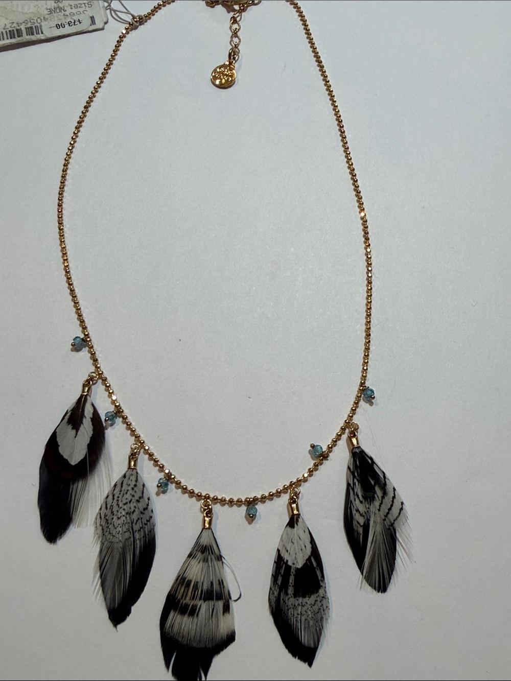 Gas Bijoux Feather Necklace